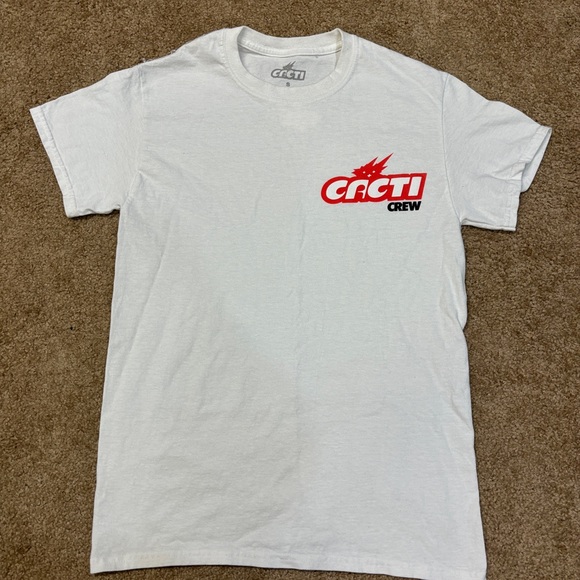 Travis Scott Cacti Crew White T Shirt Short Sleeve - Picture 2 of 5